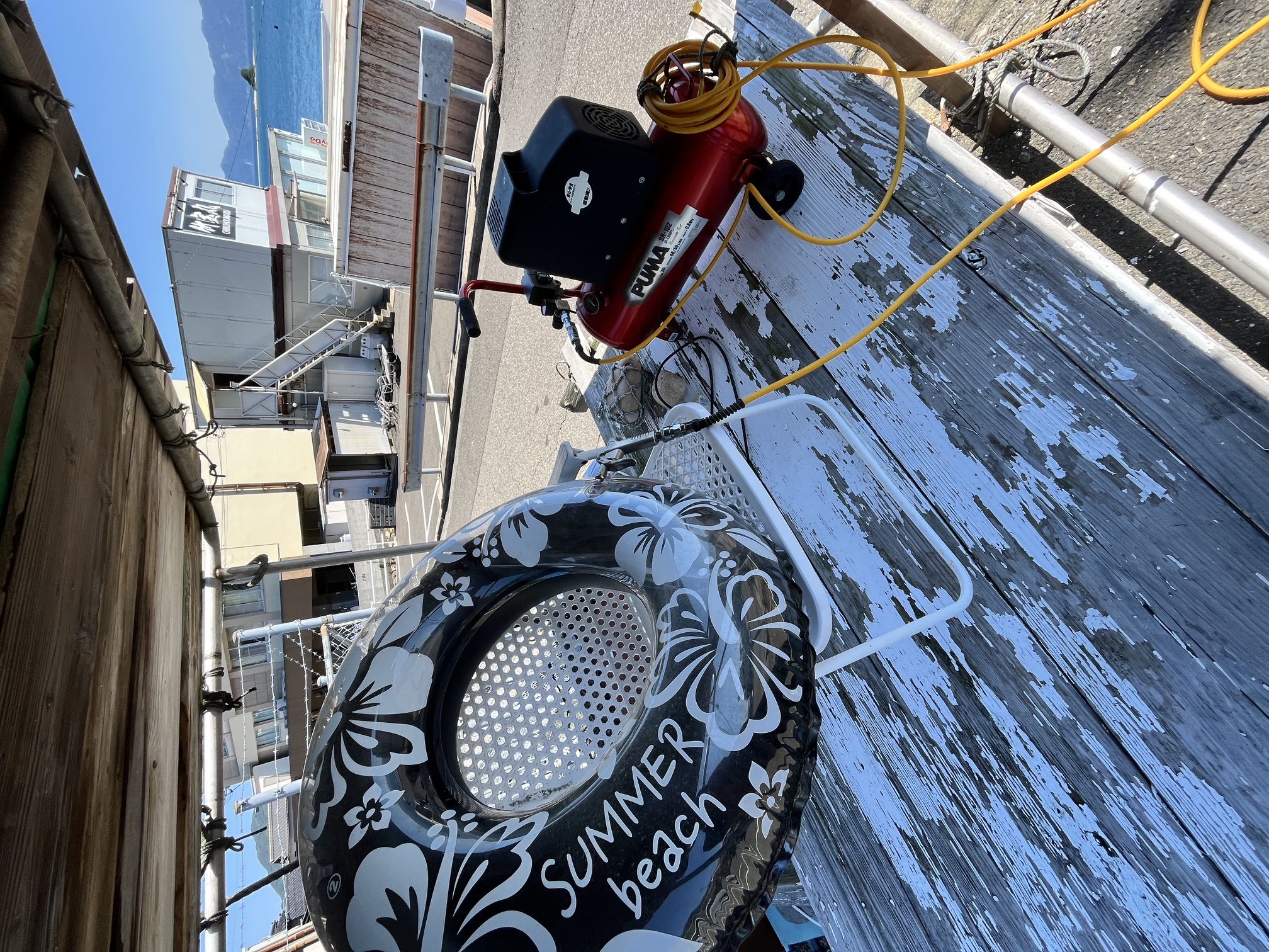 無料空気入れ